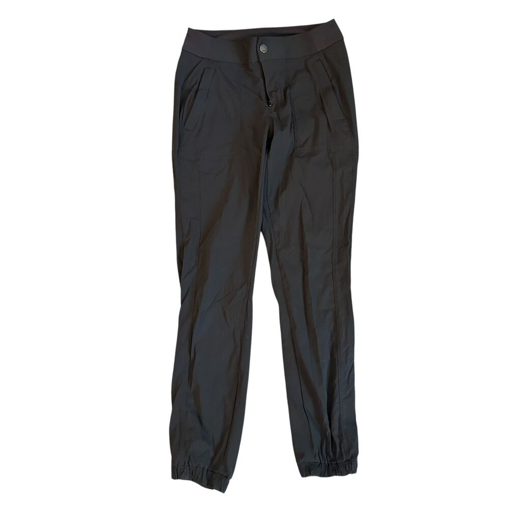 Athleta Dark Grey Stretchy Nylon Button Hiking Joggers with Pockets‎ Size 0